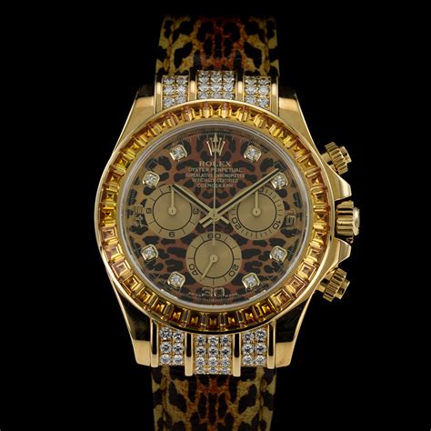 rolex cosmograph daytona leopard replica|crown and caliber rolex daytona.